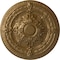 Ekena Millwork Vincent Ceiling Medallion (Fits Canopies up to 6"), Hand-Painted Pale Gold, 26"OD x 3"P CM26VIPAS - alternate 1